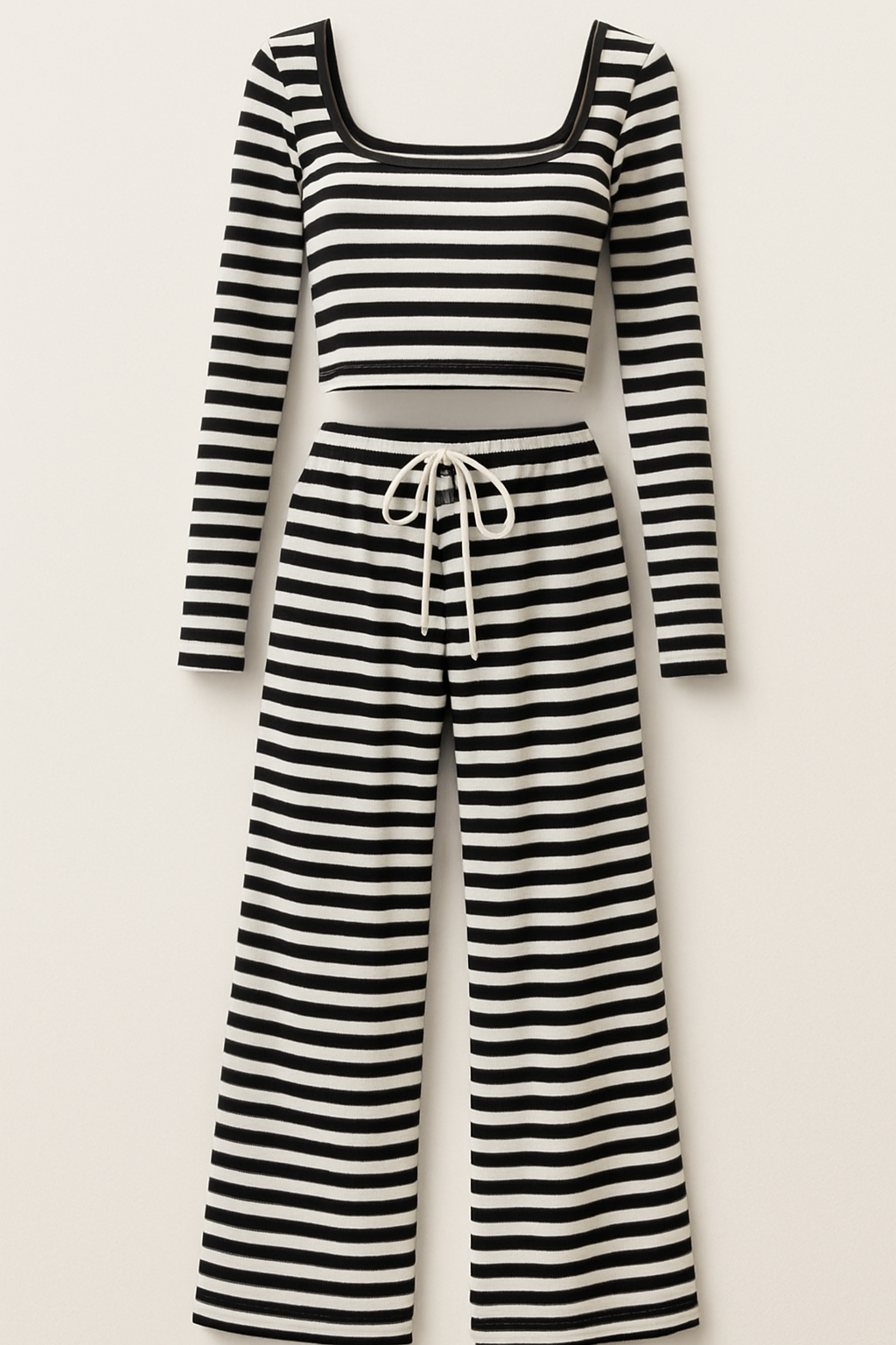 CozyStripe Lounge Set